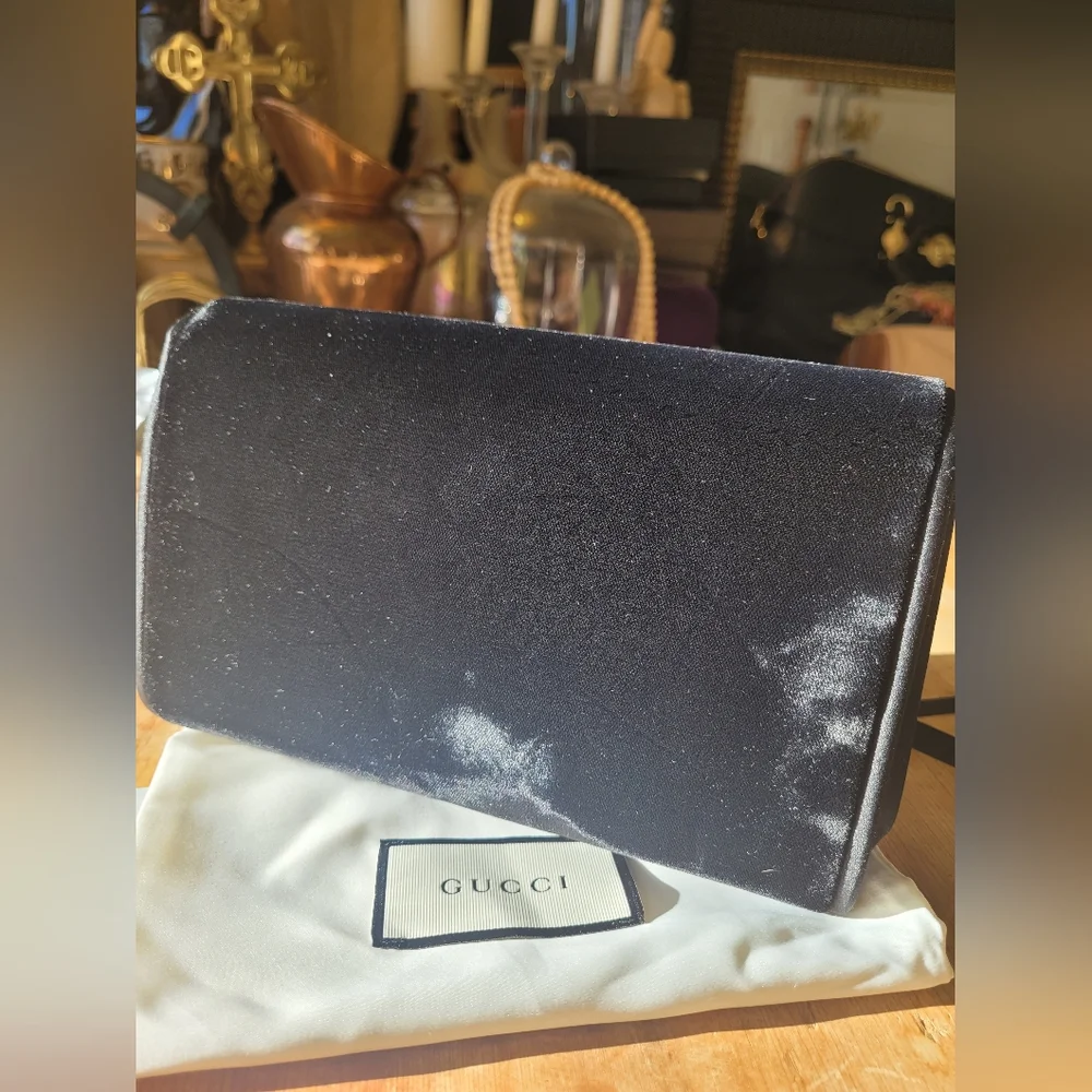 Rare Gucci Velvet Evening Clutch